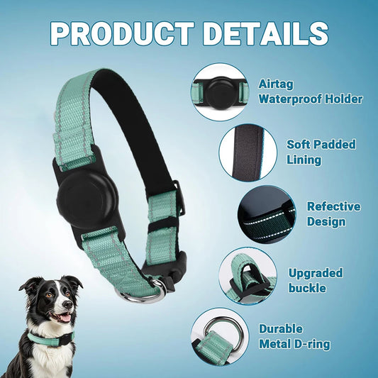 AirTag Dog Collar Holder — Silicone Protective Case for Pet Tracking