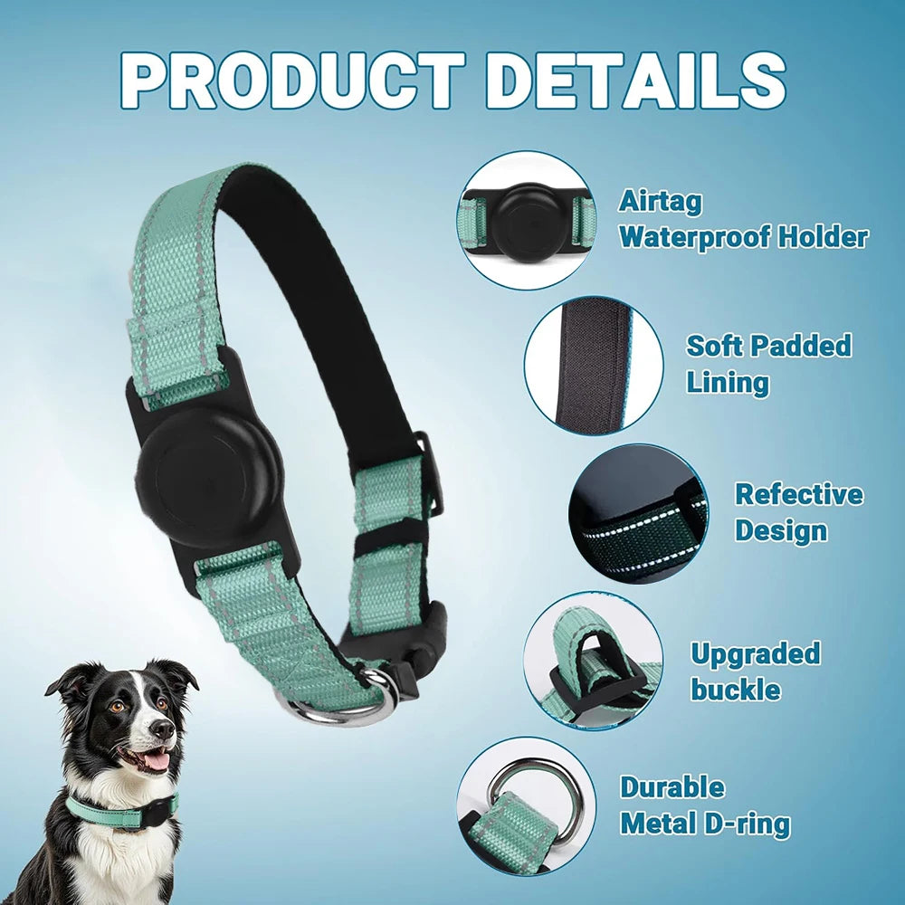 AirTag Dog Collar Holder — Silicone Protective Case for Pet Tracking