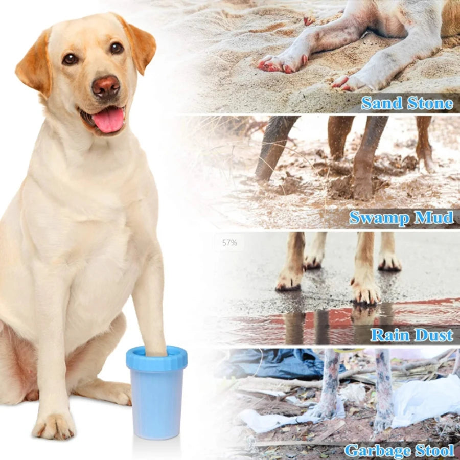 Dog Paw Cleaner Cup — Portable Silicone Paw Washer