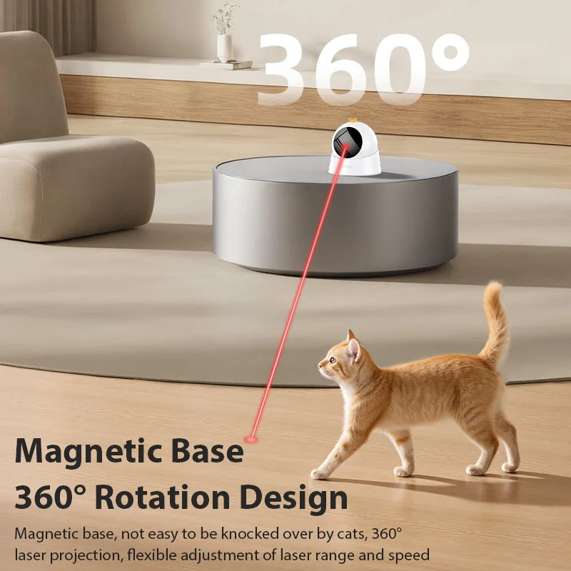 Automatic Laser Cat Toy — USB Rechargeable Interactive Cat Exercise