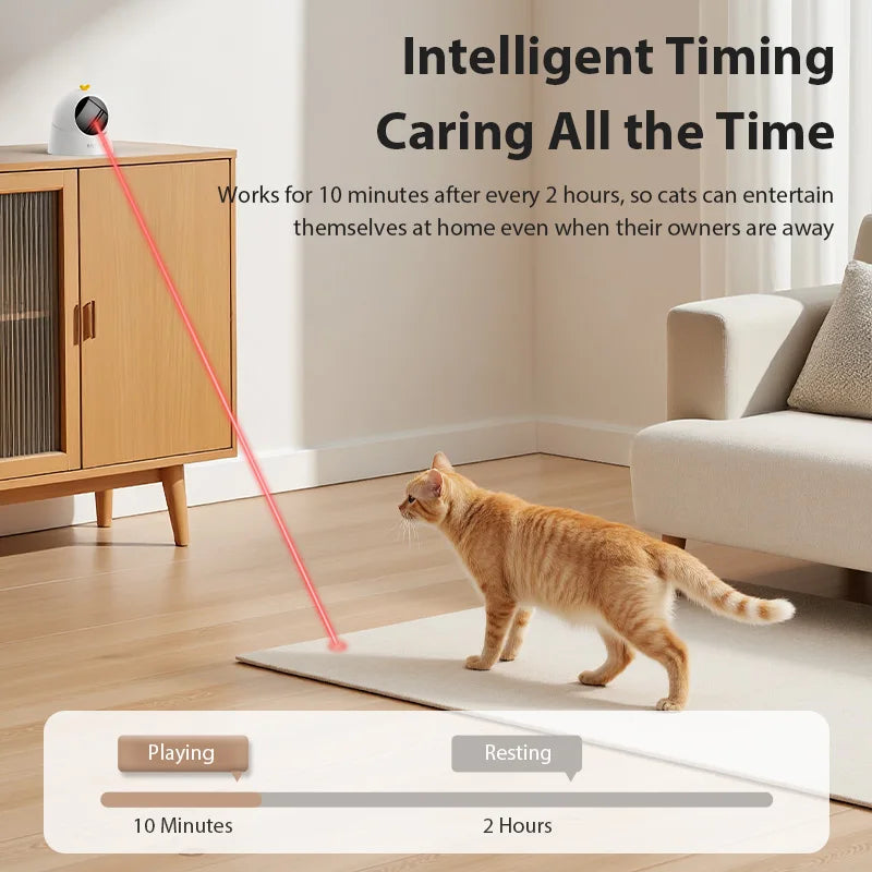 Automatic Laser Cat Toy — USB Rechargeable Interactive Cat Exercise