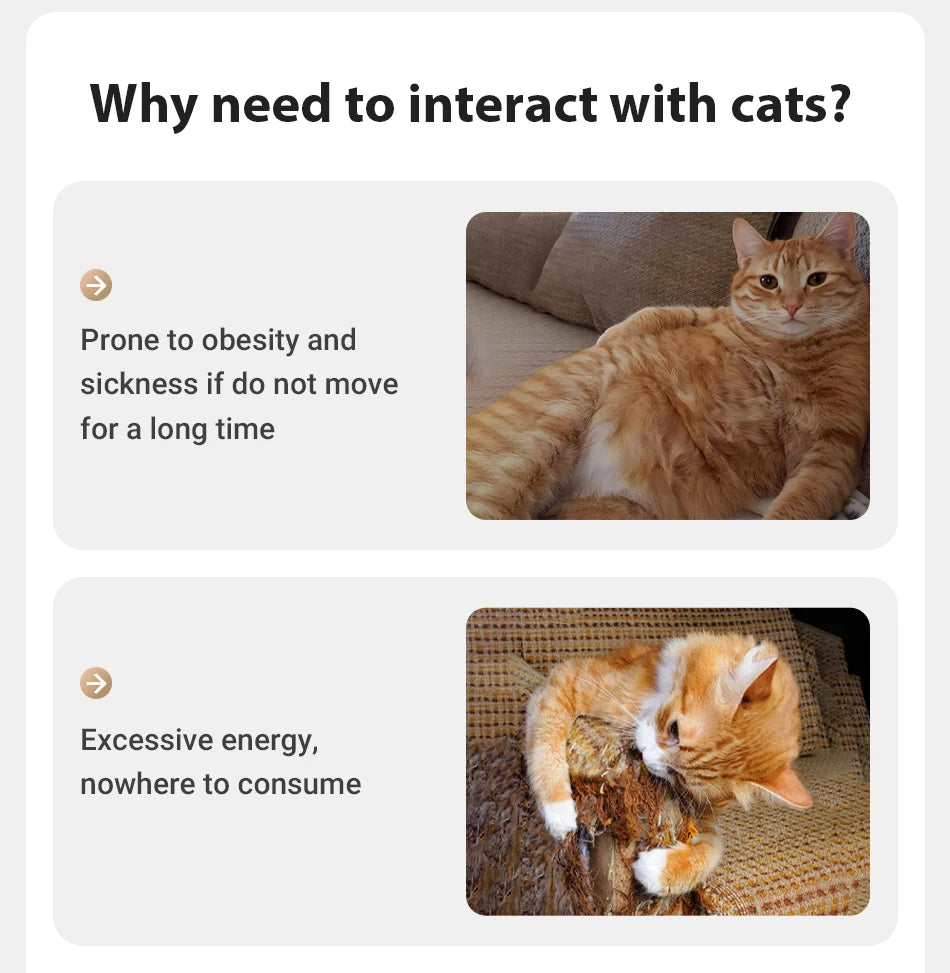 Automatic Laser Cat Toy — USB Rechargeable Interactive Cat Exercise