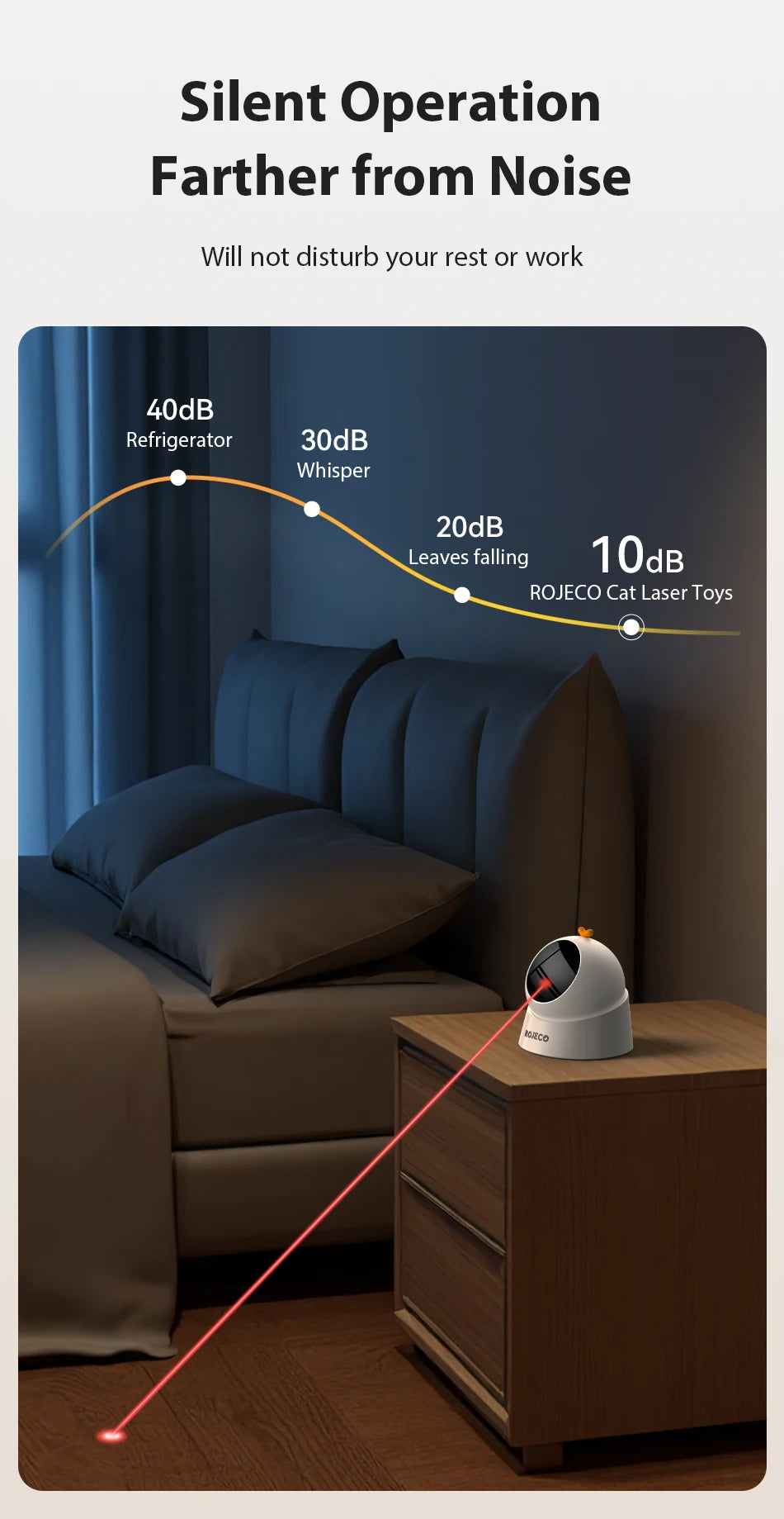 Automatic Laser Cat Toy — USB Rechargeable Interactive Cat Exercise