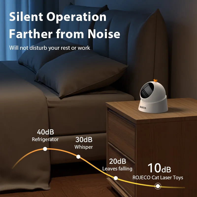 Automatic Laser Cat Toy — USB Rechargeable Interactive Cat Exercise