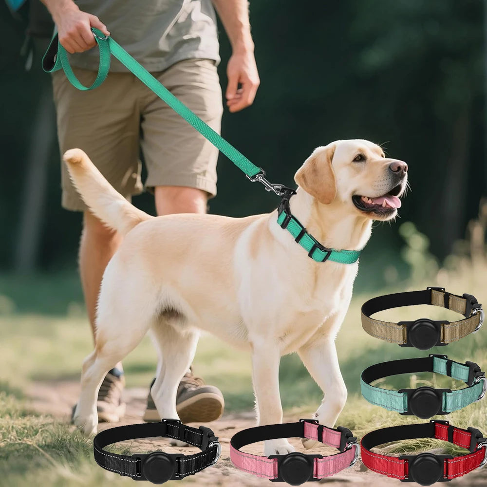 AirTag Dog Collar Holder — Silicone Protective Case for Pet Tracking