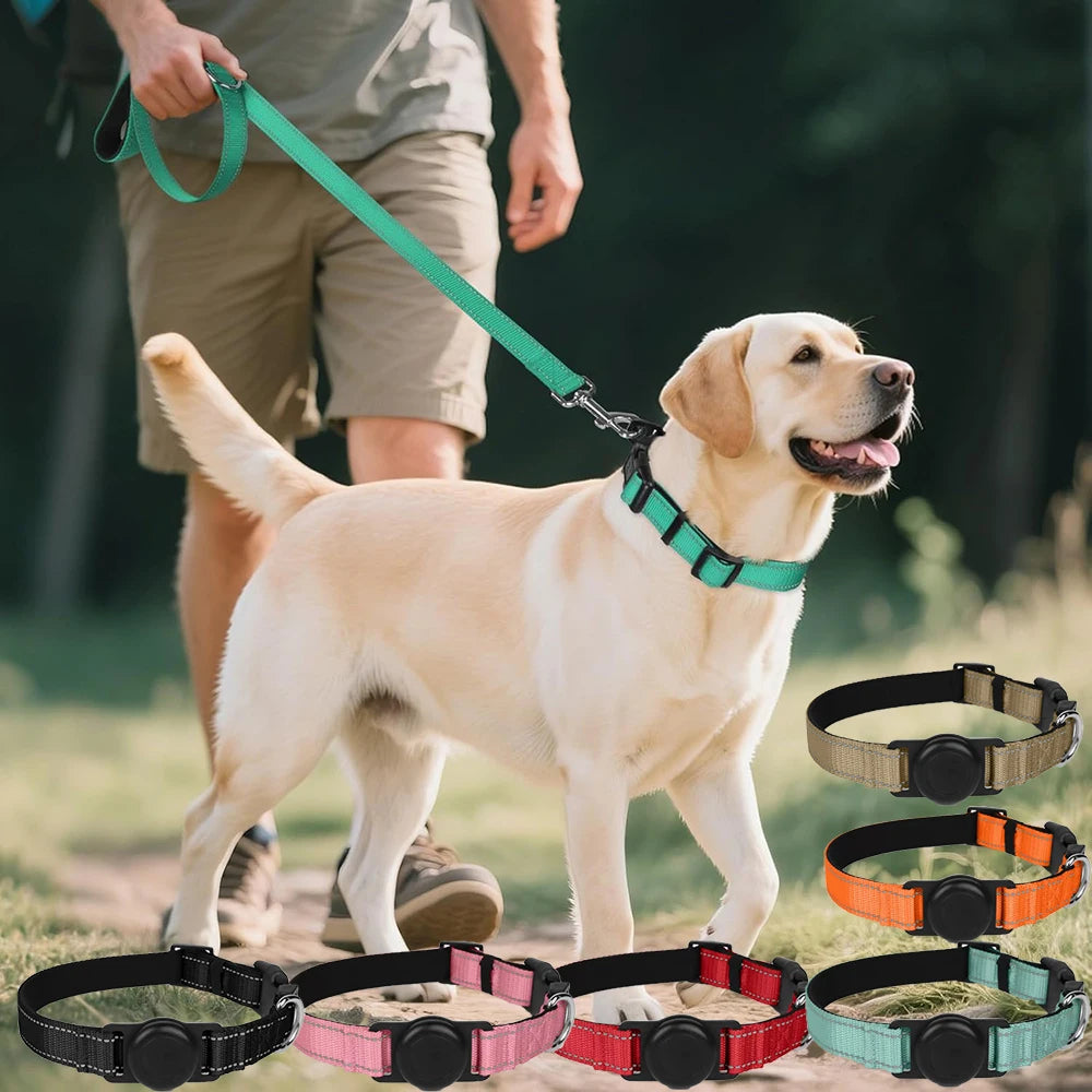 AirTag Dog Collar Holder — Silicone Protective Case for Pet Tracking