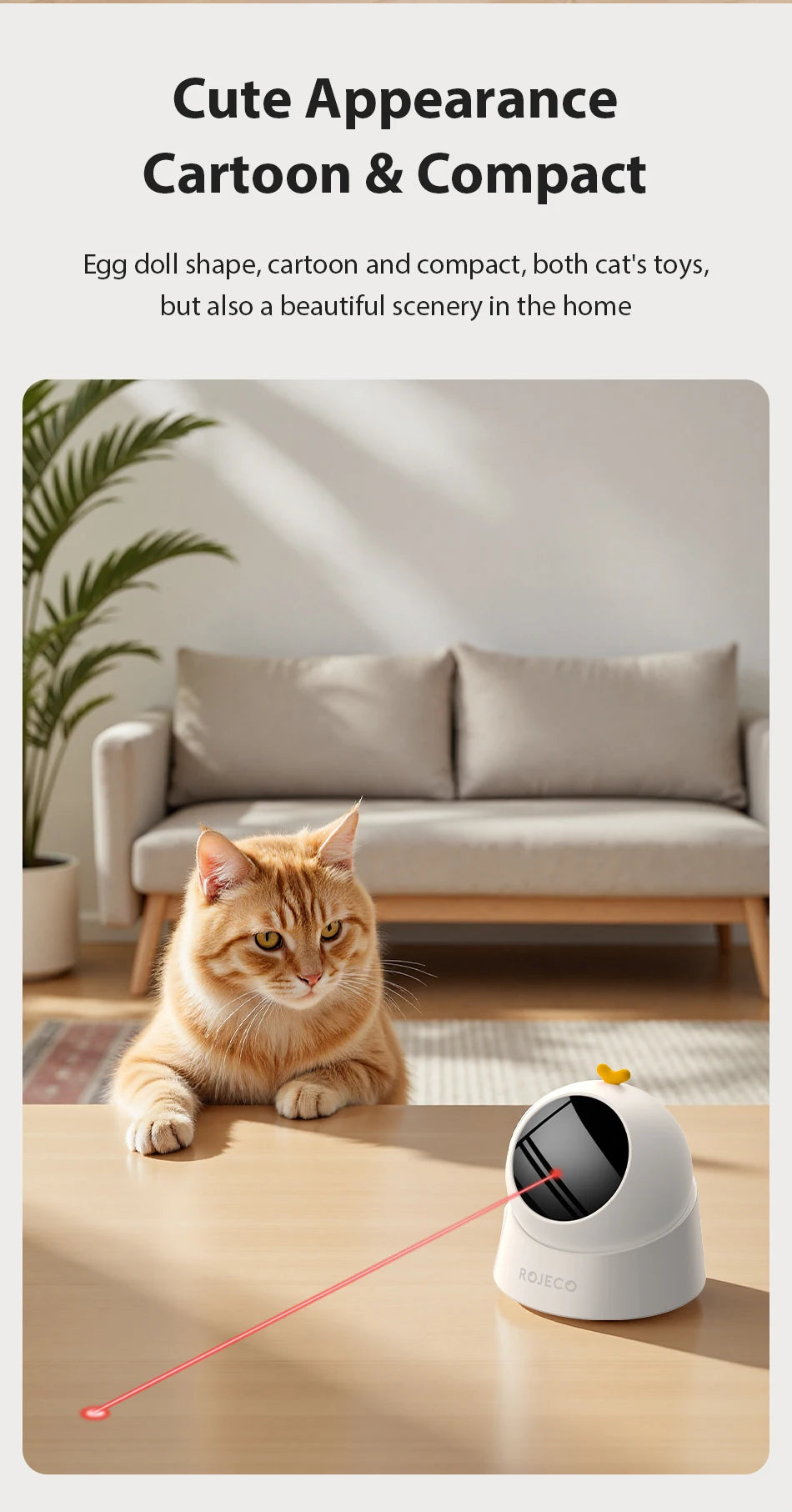 Automatic Laser Cat Toy — USB Rechargeable Interactive Cat Exercise