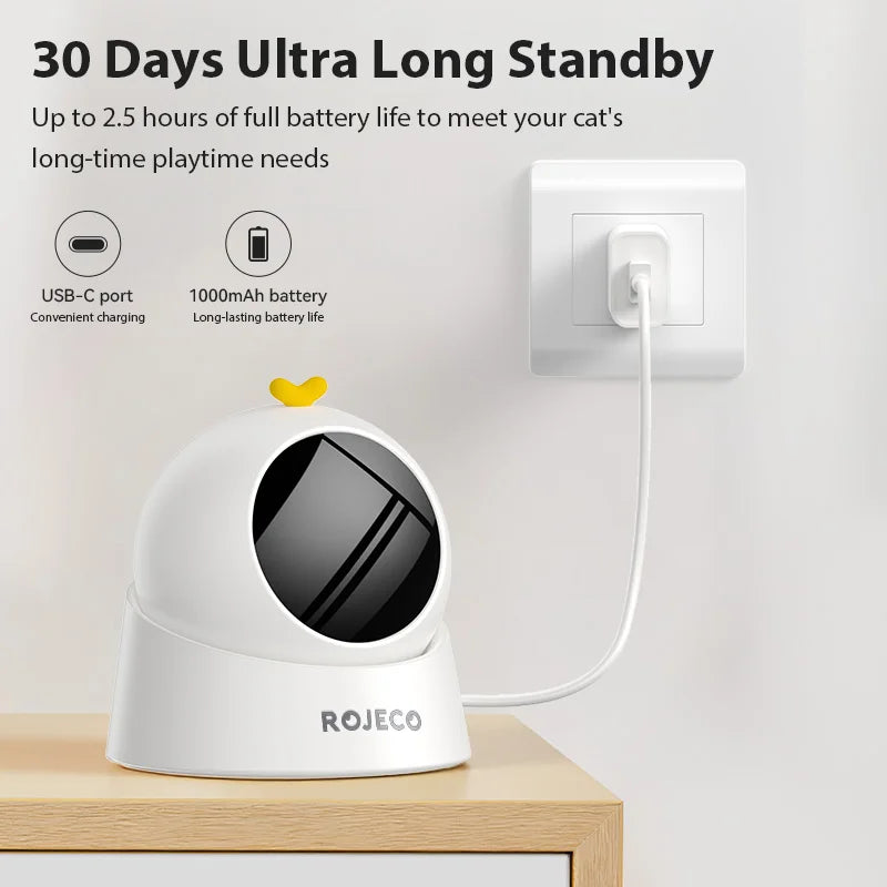 Automatic Laser Cat Toy — USB Rechargeable Interactive Cat Exercise